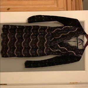 Black lace dress